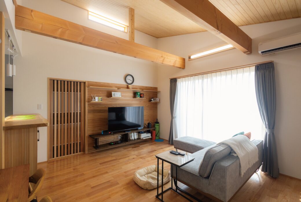 わんちゃんと暮らす回遊の家