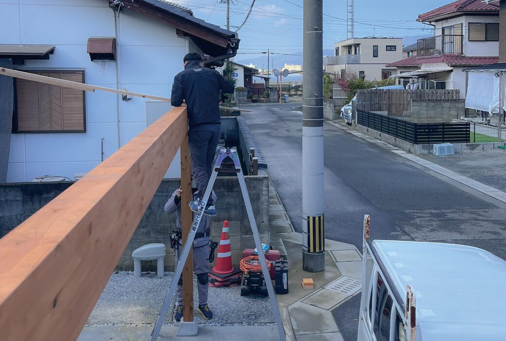 【2日目】建て方｜木が一気に形になる日