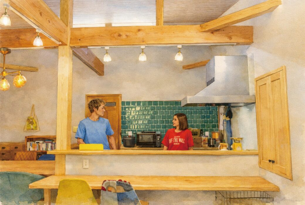 (アメリカンテイストの家) 好きなテイストを大切に、 世界観をかたちにしたこだわりの平屋です。【31坪】