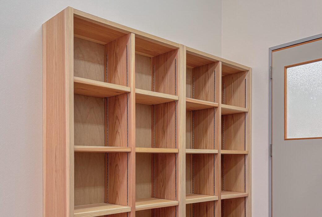 ランドセル棚、納品しました。