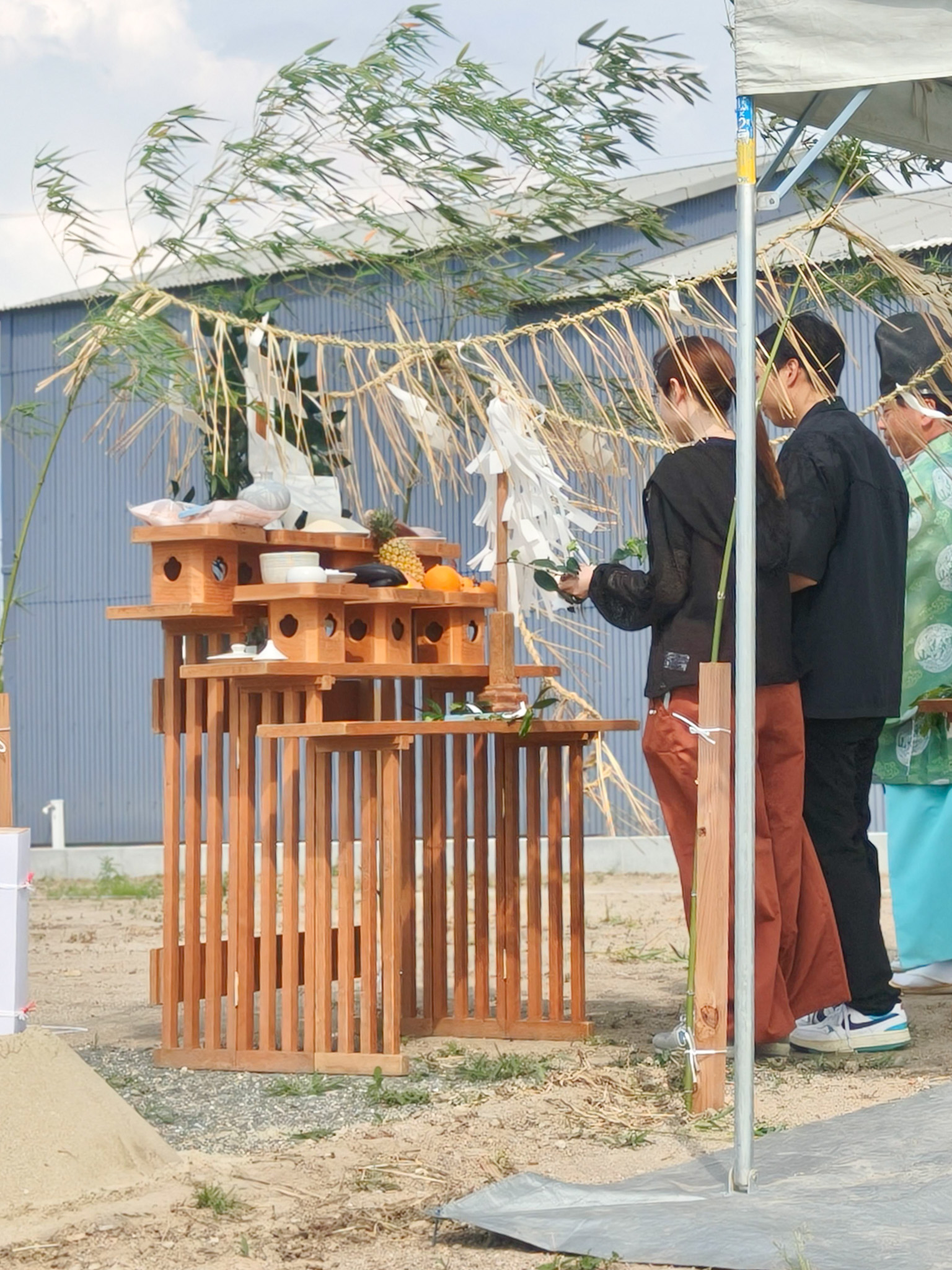 家づくりのはじまり、地鎮祭。